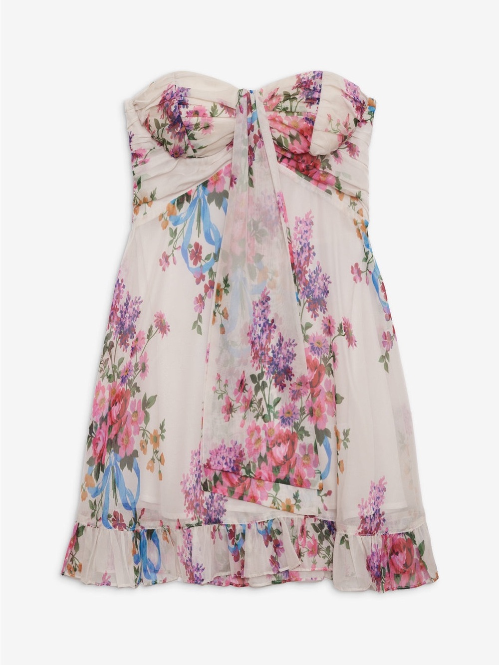 For Love and Lemons Teagan multi-color mini dress Size XS NWT - Picture 6 of 11